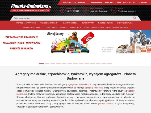 Zobacz Planeta Budowlana - Centrum maszyn budowlanych i agregatów malarskich.