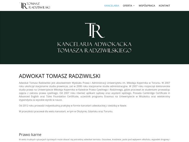 Zobacz Kancelaria Adwokacka adw. Tomasz Radziwilski adw. Wojciech Kozielski